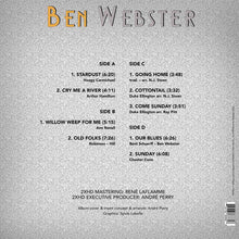 Load image into Gallery viewer, Ben Webster - Stardust 200G Vinyl 45RPM 2LP Record from 2xHD