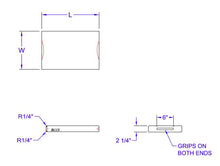 Load image into Gallery viewer, Specification drawing of John Boos RA series cutting boards