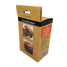 Load image into Gallery viewer, GrooveWasher Record Cleaning Kit Walnut handle w/ replaceable pad, 4oz. G2 Fluid