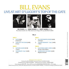 Load image into Gallery viewer, Bill Evans - Live at Art D&#39;Lugoff&#39;s Top of The Gate Vol. 2 200G Vinyl 45RPM 2LP
