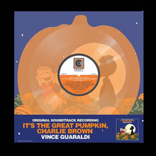 Load image into Gallery viewer, Vince Guaraldi - It&#39;s The Great Pumpkin, Charlie Brown (Translucent Orange Pumpkin Shaped LP)
